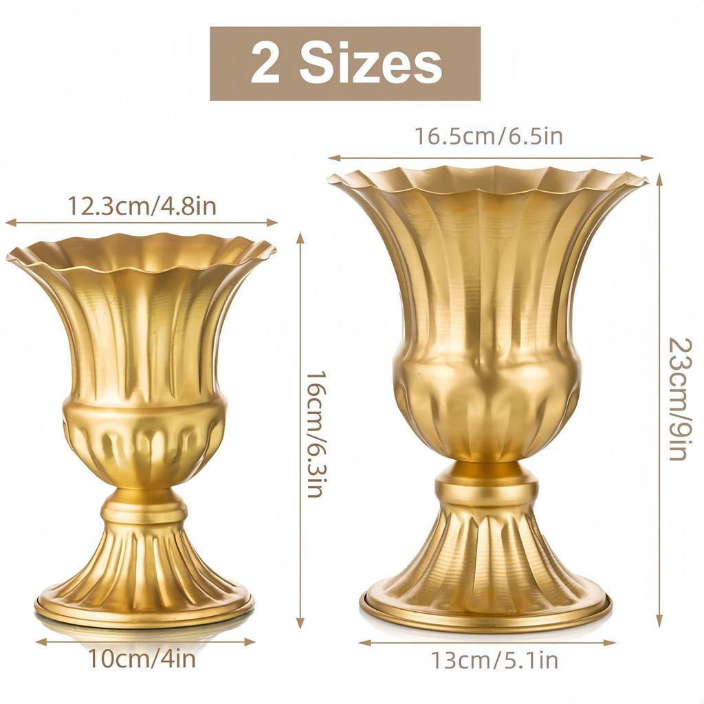 European Gold Metal Flower Pot: Retro Vase for Weddings and Hotel Decor, Dried Flower Arrangement Ornament