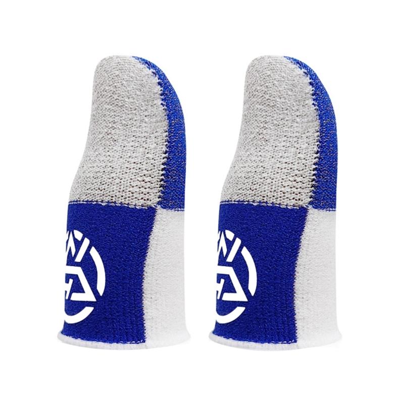2x Breathable Anti Sweat Gaming Finger Covers Protectors With Ergonomic Stitching For Enhancing Shoot Game Performances