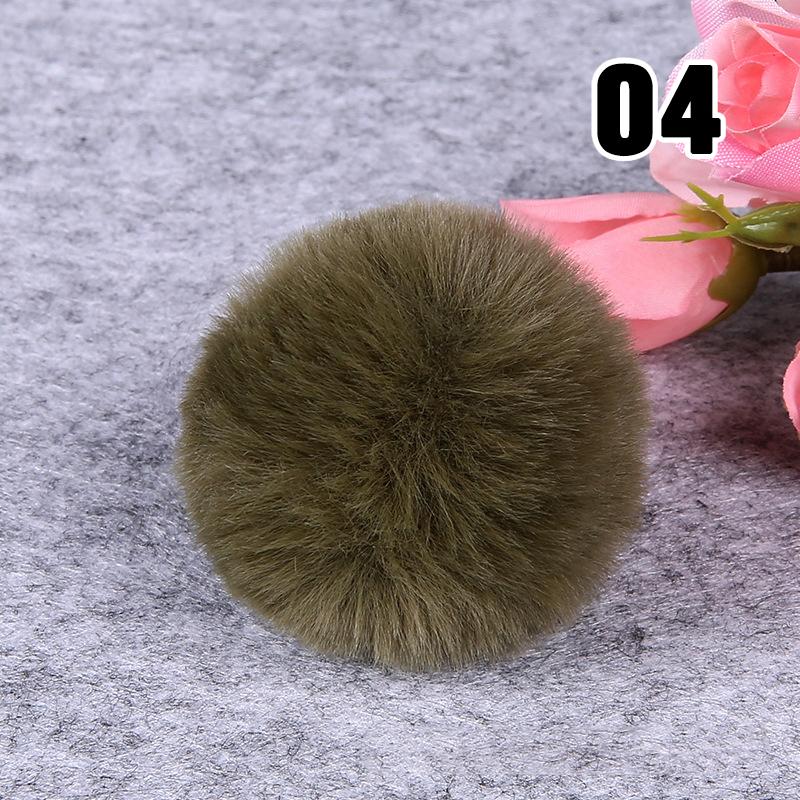 20PCS Imitation Rabbit Fur Ball Handmade Clothing Bag Decoration Artificial Fluffy Soft Pompons Colorful Balls for DIY Keychain