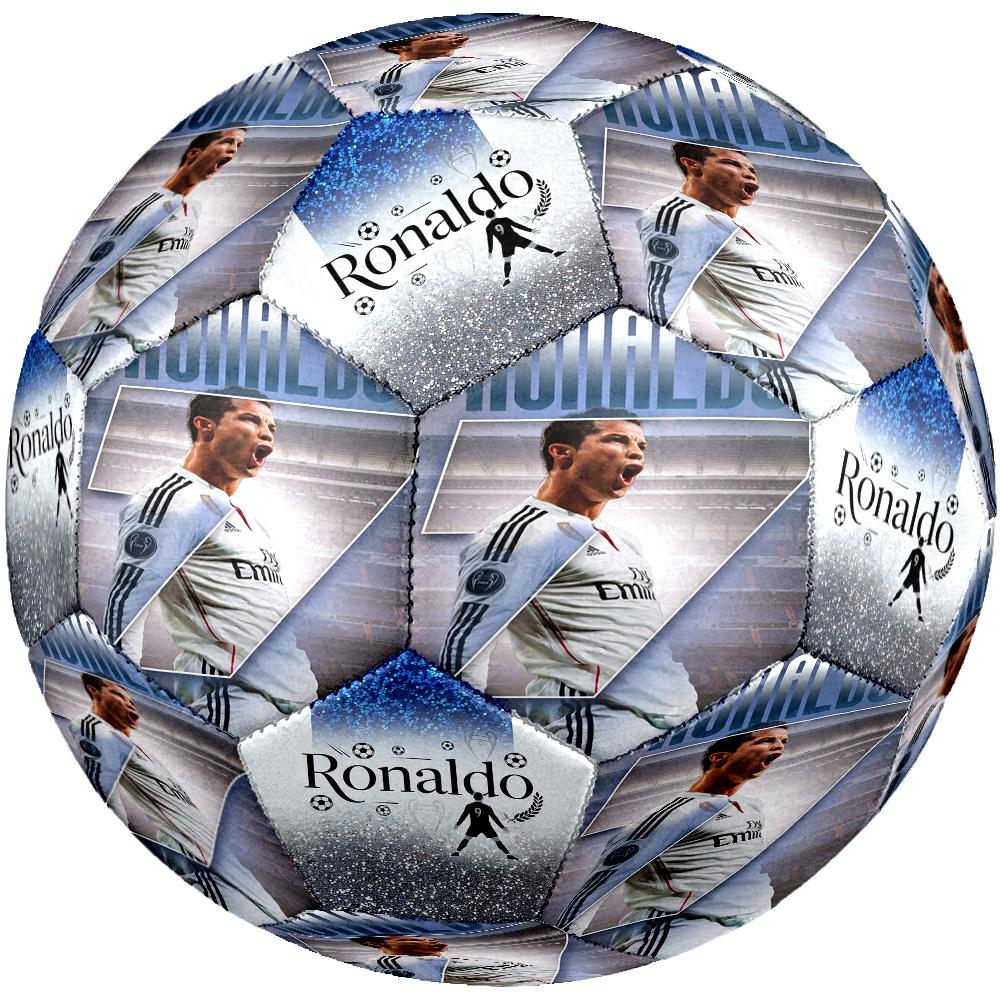 Ronaldo's Cristiano Ronaldo's Real Madrid Legacy Soccer Ball Size 5 Football Machine Sewn Indoor/Outdoor Universal Football Soccer Accessory