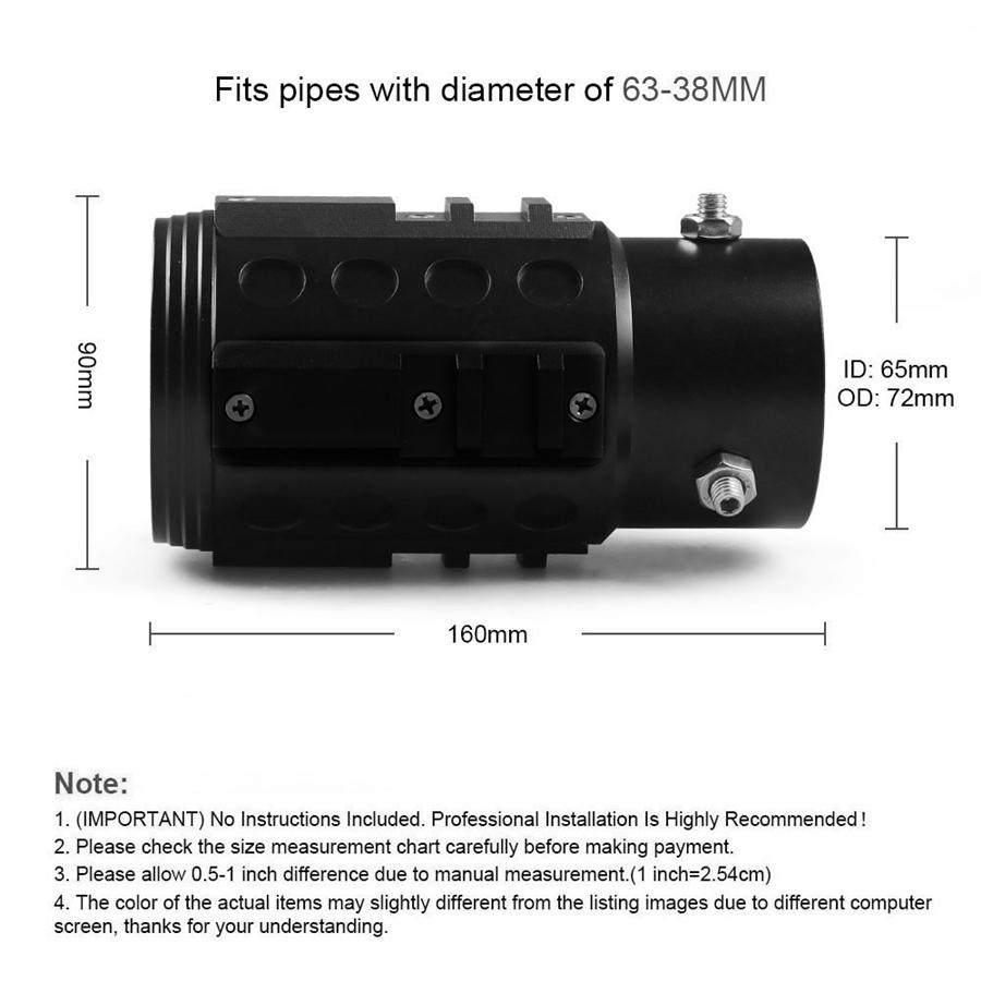 

НОВЫЙ Гренада Механический Лебедочный Стиль Глушители Насадка Хвостовая Горловина Выхлопной Трубы Автомобиля