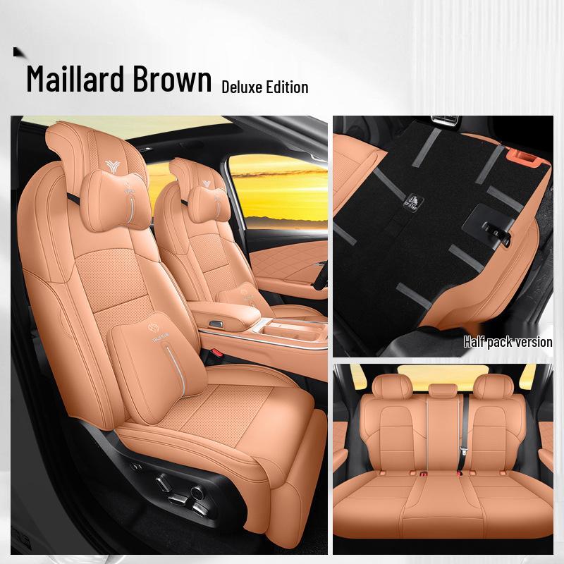 New Neta L Full Leather Car Seat Cushion - Universal, Four Seasons, One-Piece Design