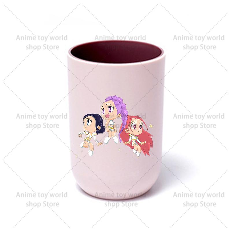 KPop Demon Hunters Hot Movies Water Cup Toothbrush Cup Cartoon Anime Mouthwash Cup Children's Water Cups Boy Girl Birthday Gifts