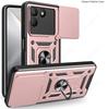 Slide Lens Armor Funda for Tecno Pova 7 4G Case for Tecno Pova7 4G Case Magnetic Ring Stand Holder Cover Shockproof Capa