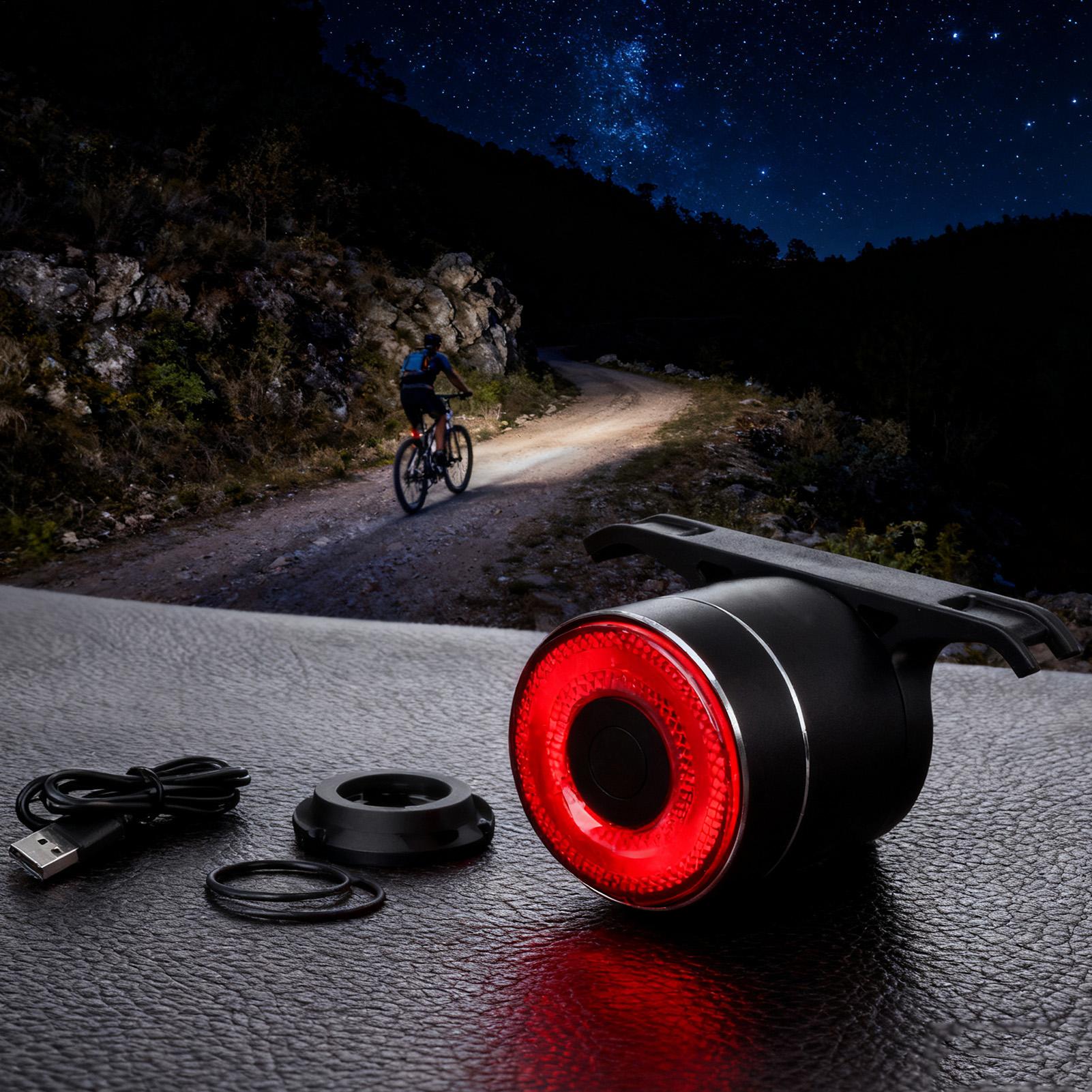 

Bike Rear Light Smart Bike Back Sensing Light Cycling Brake Sensing Lamp For Riding Mountain Road Daily Commuting Camping China Mainland