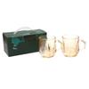Dazhao Hexagonal Handle Glass Cup Set