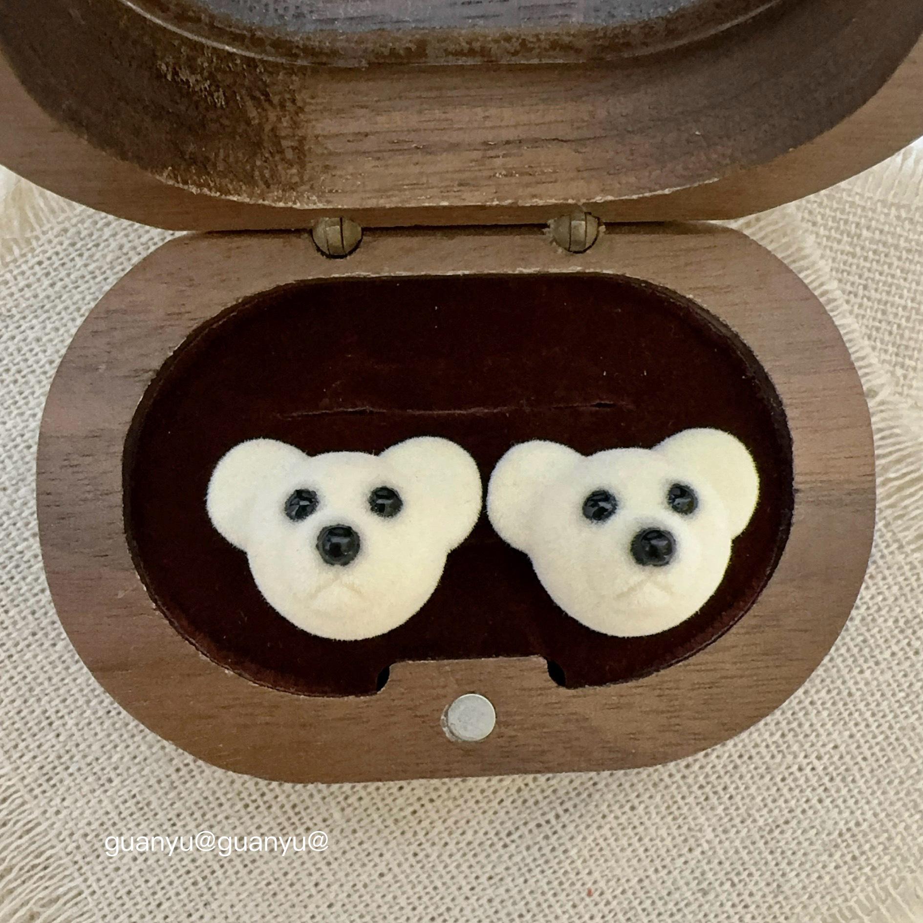 

Осенне-зимние серьги-пусеты в виде плюшевых мишек для женщин - Модные, роскошные и милые универсальные аксессуары