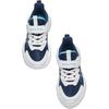 Anta Kids Synthetic Leather Comfortable Breathable Lightweight Shock Absorption Low-Top Running Shoes Kids Sneaker Blue White A12439905-2