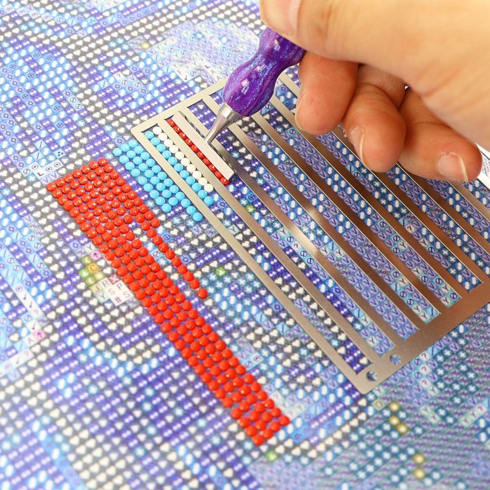 Non-Slip Ruler for Diamond Art Ruler Straight Drill Drawing Ruler Full Drill or Partial Kits