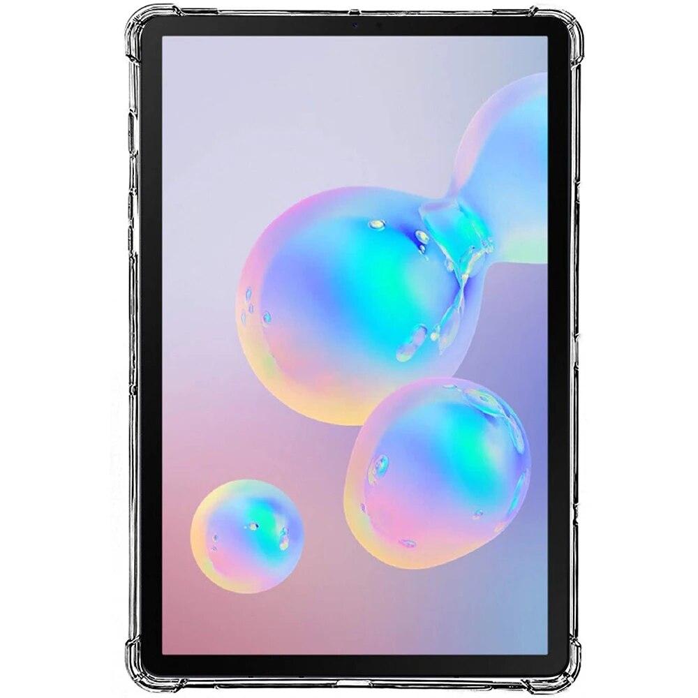 Shookproof Tablet-Hülle für Samsung Galaxy Tab S6 10.5 2019 SM-T860 SM-T865, transparente TPU-Silikon-Rückseite