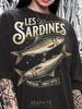 Les Sardines Portugal Finest Catch Comfort Colors® Tshirt, Vintage Fish Retro Faded Tees, Ocean Y2K Streetwear Fisherman Gift,