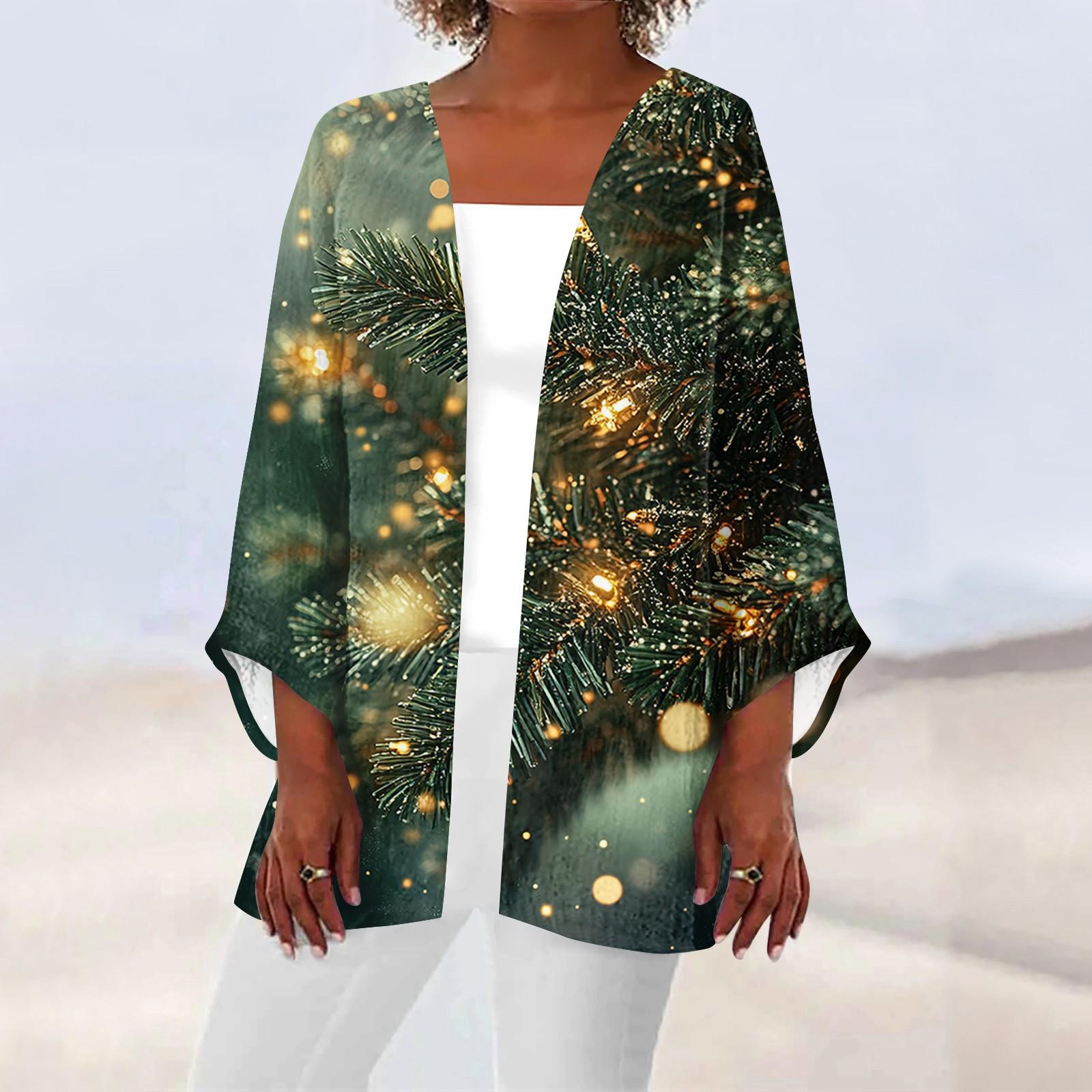 

Женская повседневная модная легкая куртка средней длины с принтом, кардиган XXXXL