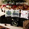 Dekokissenbezüge mit Weihnachtsmotiv, Muster, Kissenbezug, geeignet für Sofa, Schlafzimmer, Auto-Kissenbezug