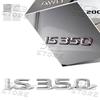 1Pcs 3D Chrome Metal Car AWD Letter Logo Fender side Rear Bumper Trunk Emblem Sticker For Lexus IS200 IS250 IS300 IS350 Decor