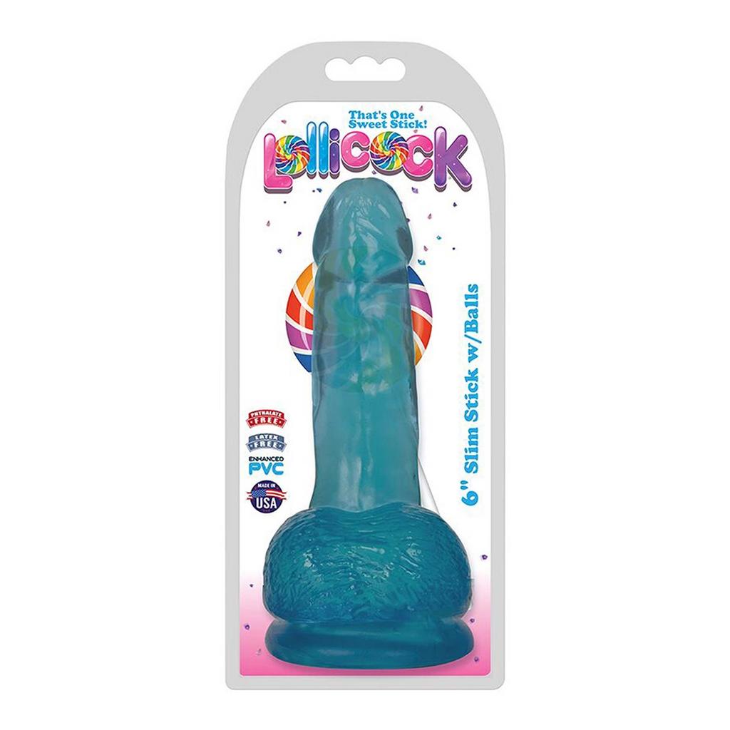 Curve Toys - Berry Ice testicle dildo 15 cm