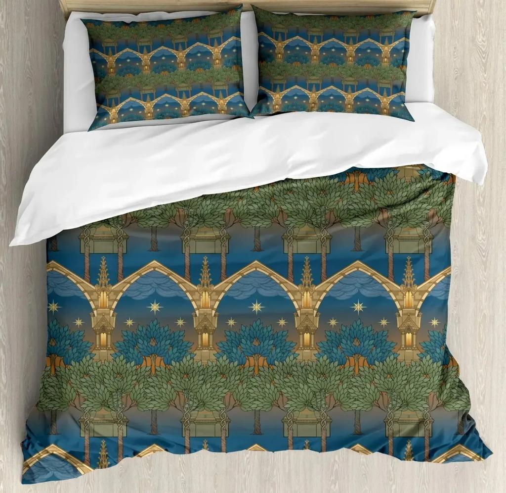 Medieval Heraldic Middle Ages Coat of Arms Bedding Set Bedroom Soft Modern Bedspreads Comefortable Duvet Cover Quilt Pillowcase