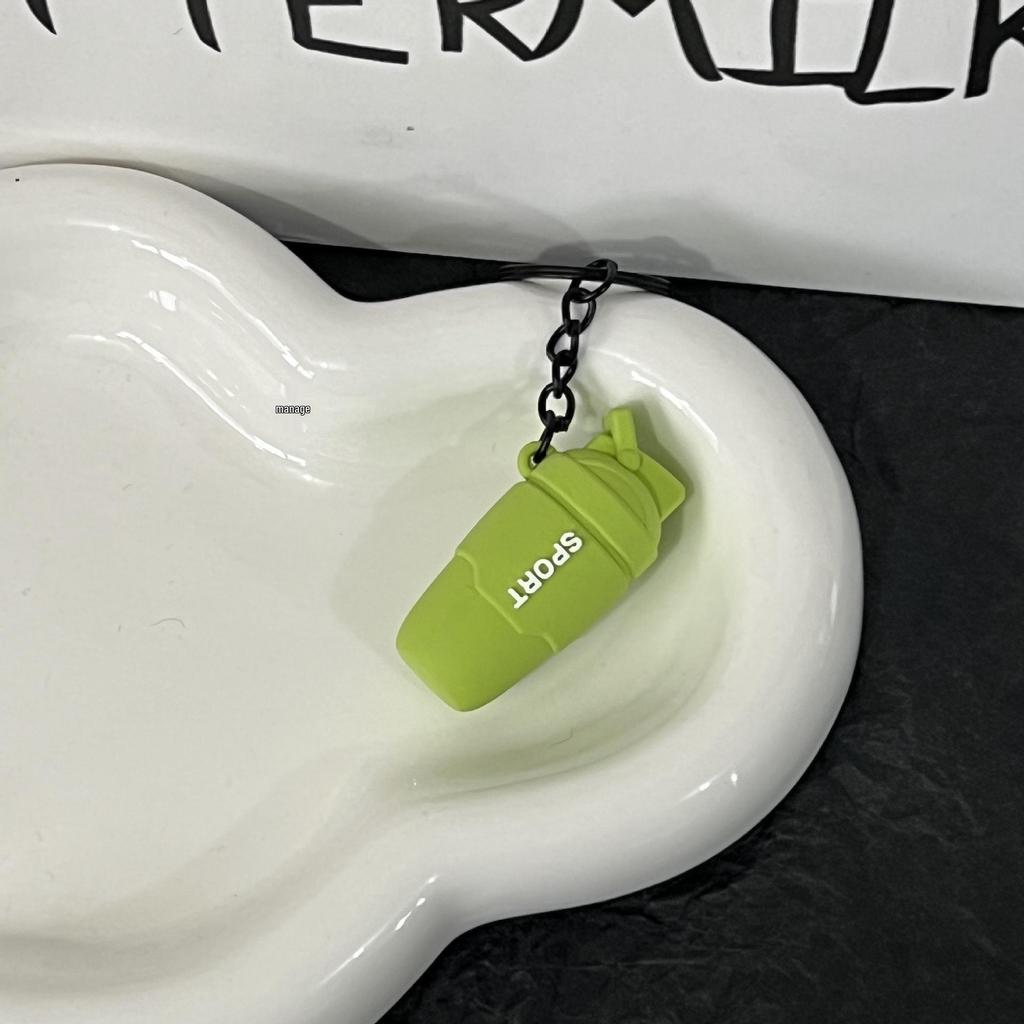 Miu Series Dumbbell Plate Keychain: Trendy Fitness Accessory & Sports Jewelry Gift