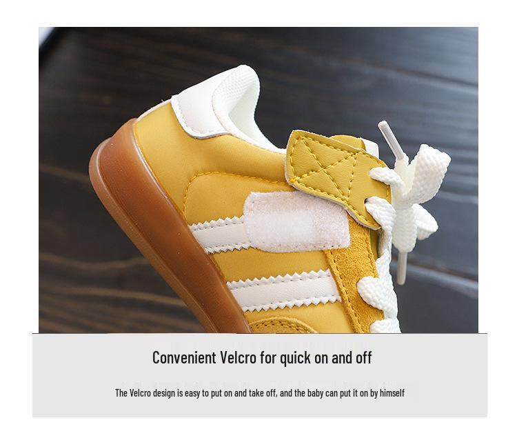 Children's Candy-Colored Retro Suede Skate Shoes - Spring/Autumn 2025