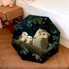 Owl  Pattern, Automatic Folding Umbrella, Portable and Foldable Design, 8 Ribs, a Christmas or Birthday Gift.
