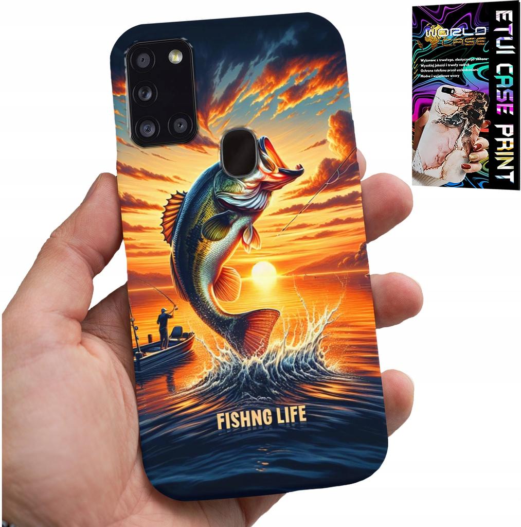 Etui Do Samsung Galaxy A21S - Wędkarstwo Rybołówstwo Wędka Case +Szkło
