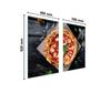 SZKLANA PŁYTA OCHRONNA NA KUCHENKĘ 75x52 PIZZA