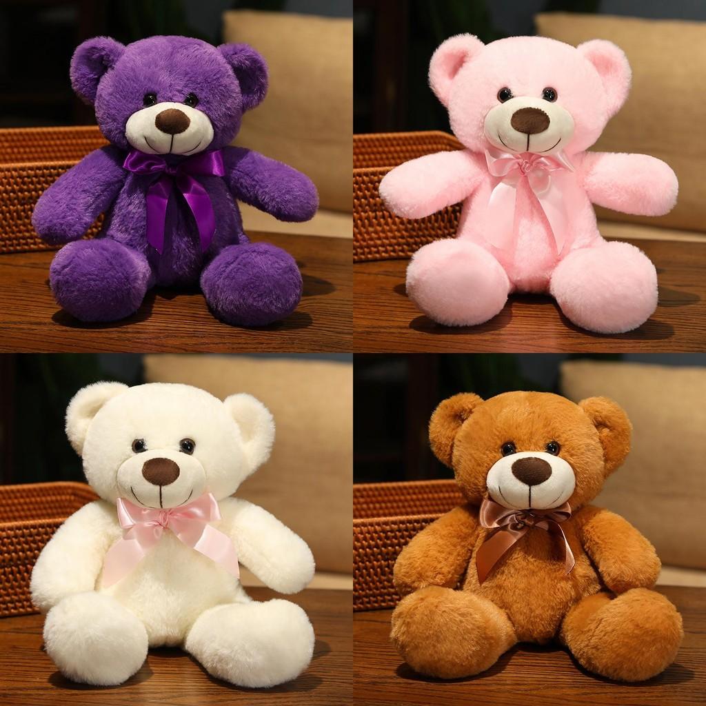 Bear Teddy Bowknot Plush Toy Cartoon Animal Stuffed Doll Decoration Gift Kids