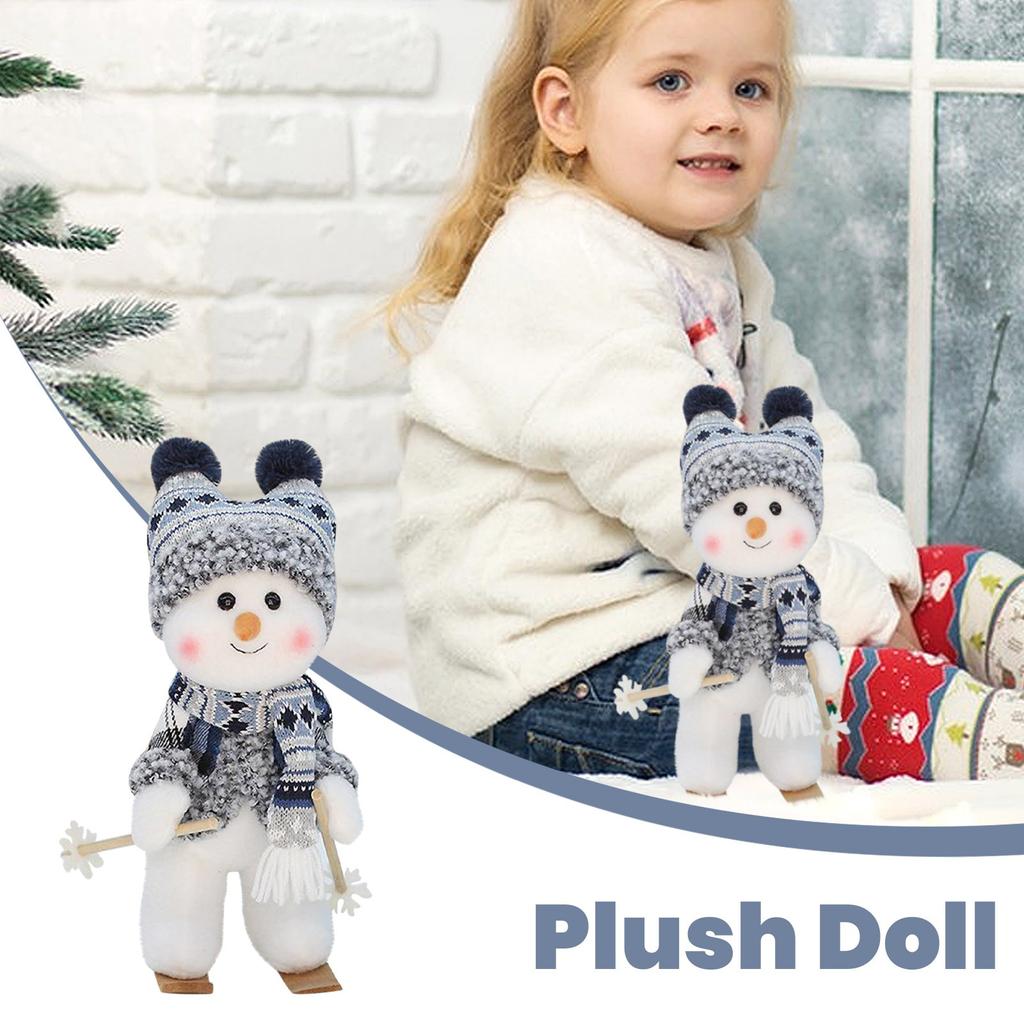 Cartoon Plüschtier Geburtstagsfeier Weihnachtsgeschenke für Kinder Mädchen Lieblich Winterpuppe niedliche Desktop-Dekorationen Heimschmuck
