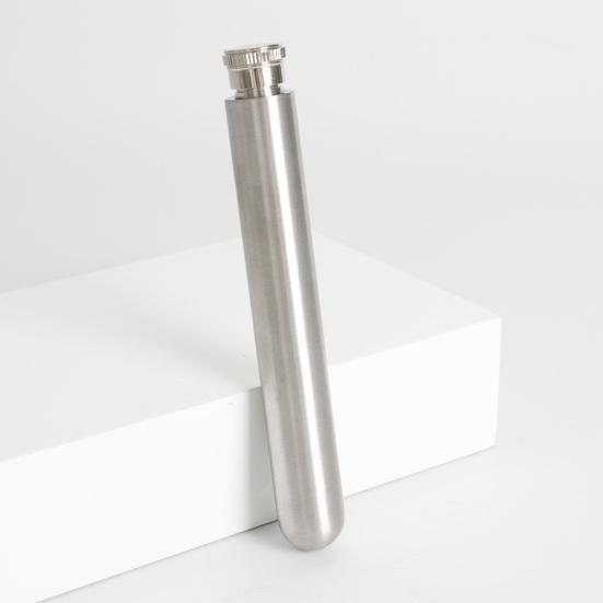 Airtight Metal Wine Containers 1.5oz Stainless Steel Hip Flask Wine Tube Portable Liquor Bottle for Whiskey Vodka Spirits