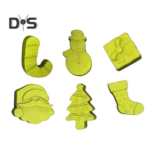 Forma na čokoládu nepřilnavá silikonová forma na pečení s vánočními prvky