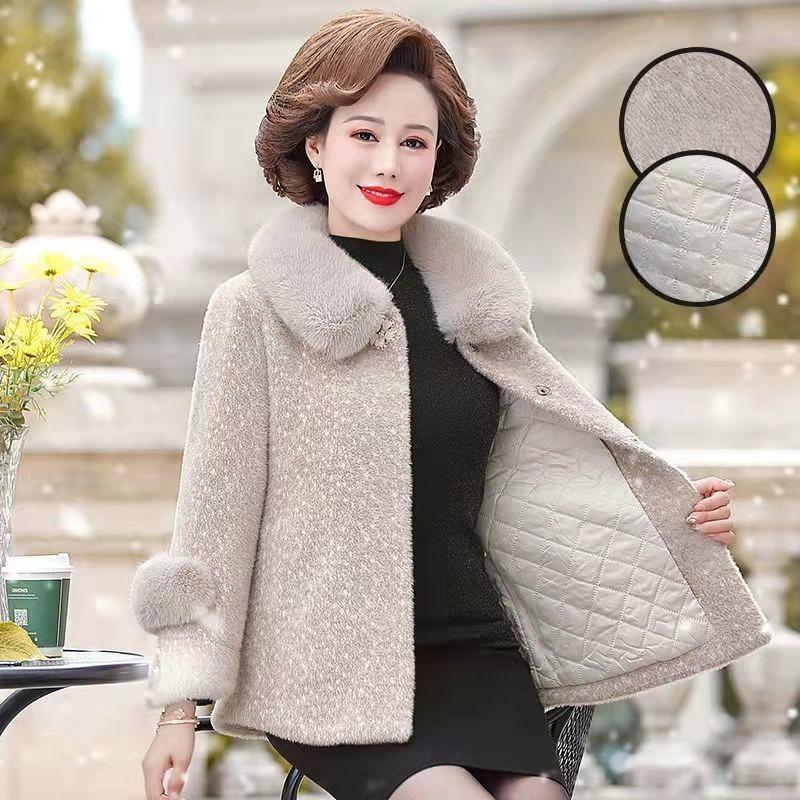 

Норковая бархатная куртка Женское короткое пальто Зима Новая композитная шуба Одна желтая золотистая норковая шуба Мода Свободное теплое пальто Верхняя одежда 4XL слоновая кость