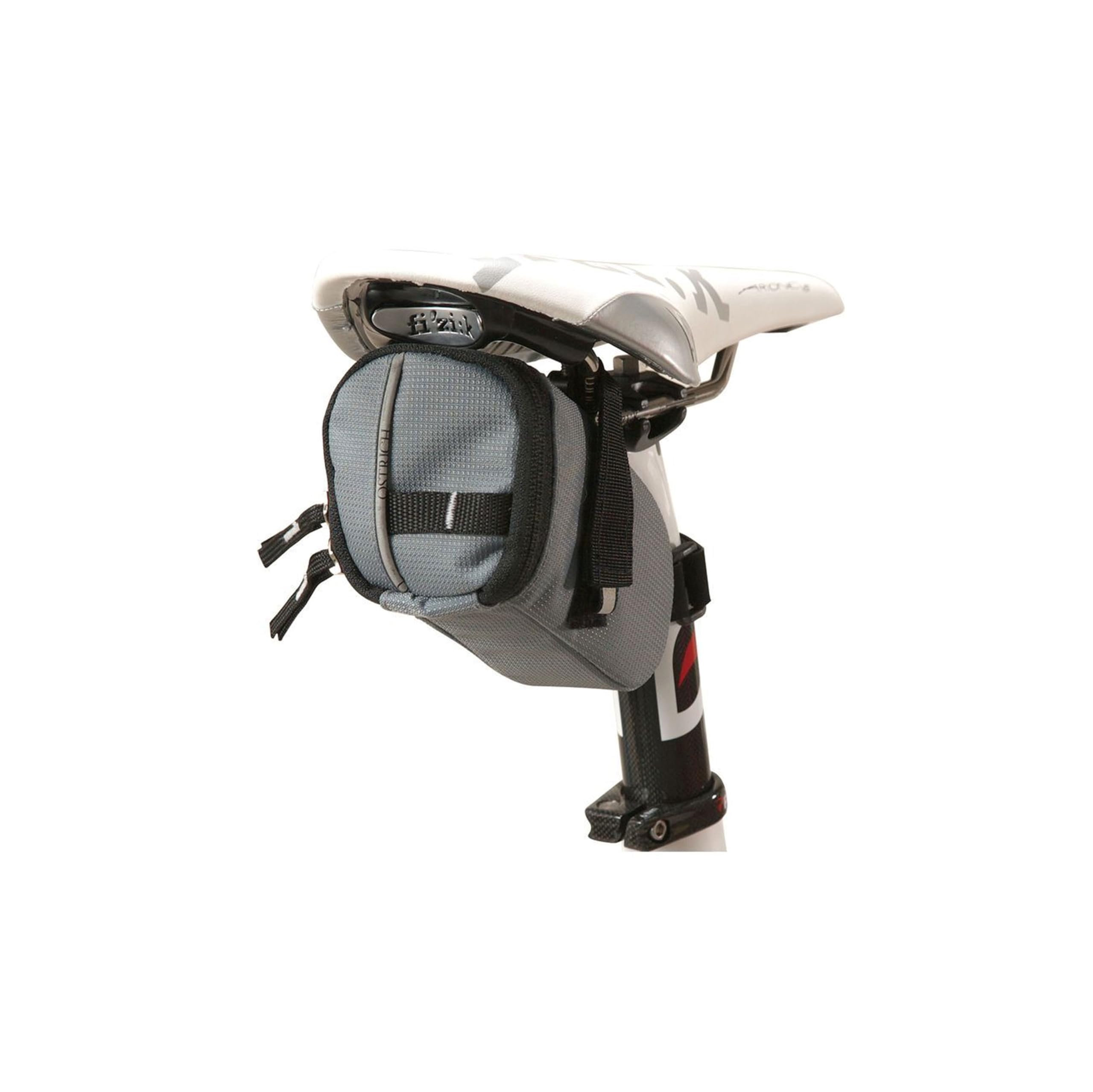 

Сумка на седло страуса Серая [SP-305] серый