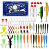 Fishing Kit for Largemouth, Smallmouth and Trout - Tackle Set with Spinnerbaits, Crankbaits, Soft Plastic for