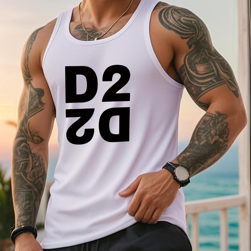 

Мужская майка, мягкая и дышащая, идеально подходит для летних дней и помещений XXL белый