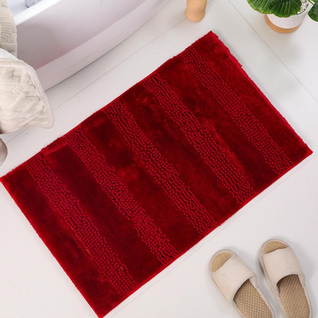 Chenille Pearl Yarn Bathroom Thickening Mat Bath Non-slip Carpets In Wash Basin Bathtub Side Floor Rug Shower Room Doormat Memory Foam 3D Pad