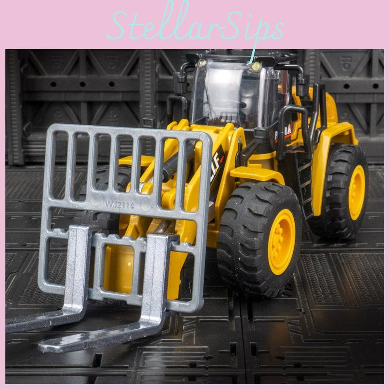 Engineering Bulldozer Vehicle Model With Flashing Lights For Collectors Kids And