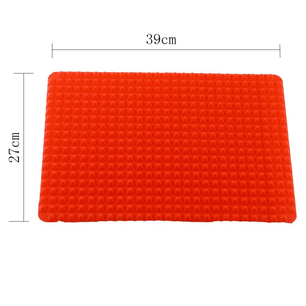 zmart Pyramid Silicone Baking Bread Cooking Oven Tray Kitchen Pizza Mat, Pad, Mat, Tool, Bagel,