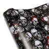 Car Sticker Skull Cartoon Printed Adhesive Vinyl for Car Body Film Camo Motorcycle Modification Films Wrap Vinyl Car Accessories