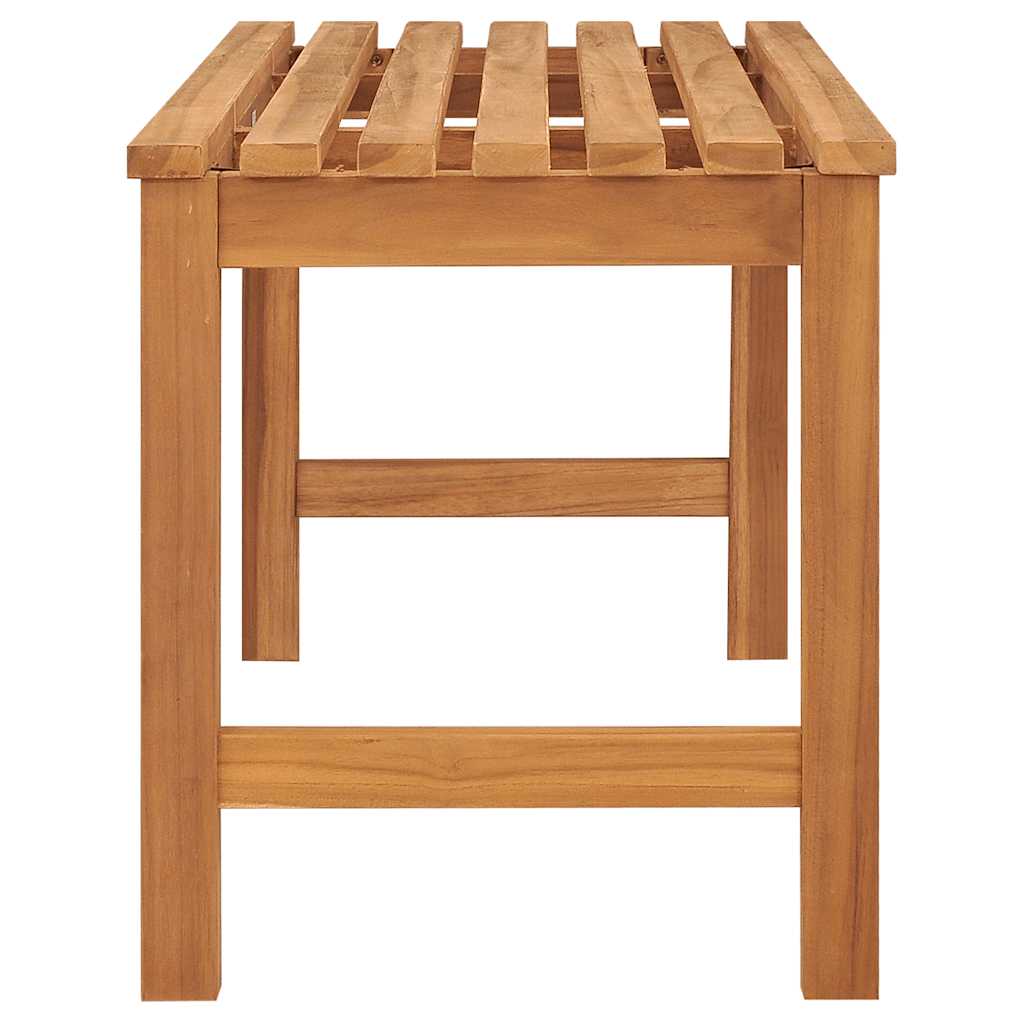 Vidaxl Ławka Ogrodowa, 114 Cm, Lite Drewno Tekowe