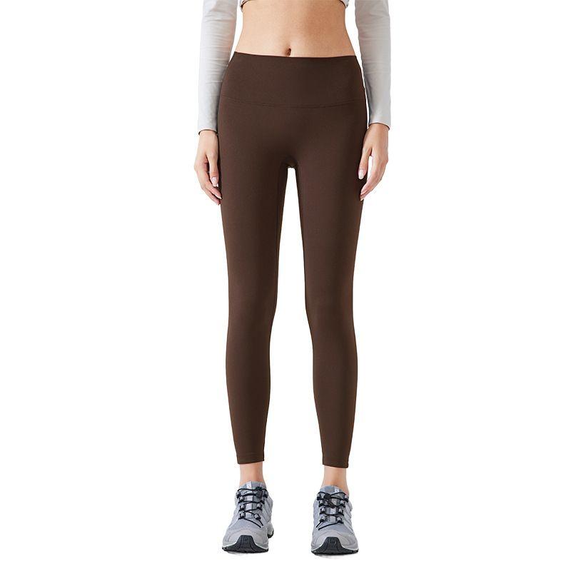 Shishi City Quality Clothing Trading Co., Ltd. Embarrassing Line Yoga Pants Women's Fall and Winter Thin Velvet High Waist Stretch Fitness