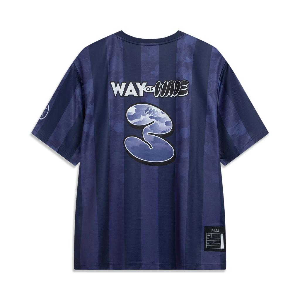 Li Ning X Jay Flow Wade Series Gradient Letter Breathable Versatile Loose Short Sleeve T-Shirt Men Tops AHSVA07-2