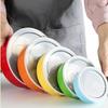 5 Stück bunte Edelstahl-Rührschüsseln mit Deckeln, stapelbar und zur Aufbewahrung, tiefe ineinander stapelbare Schüsseln, spülmaschinenfest, für Küche und Backen