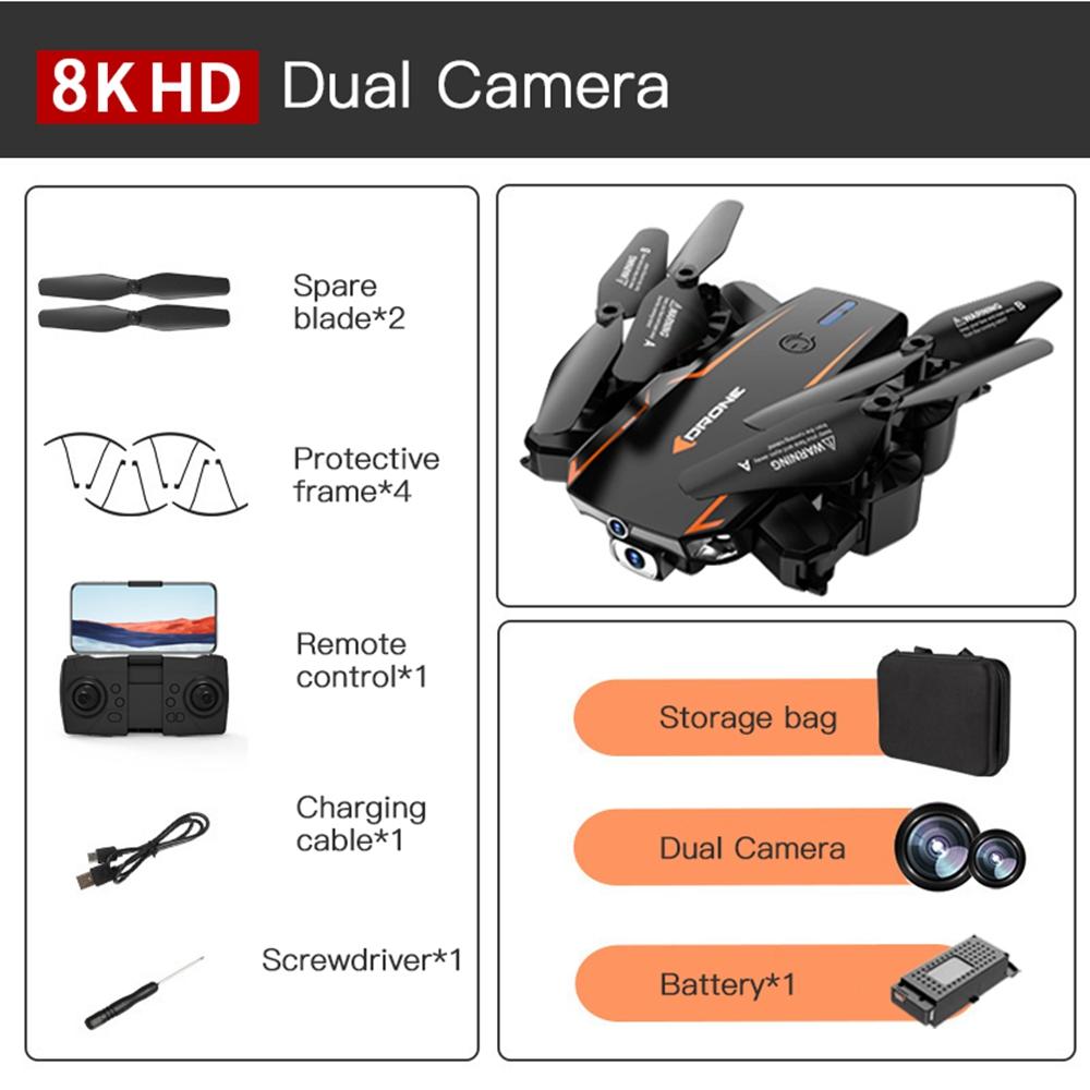 8K Drone 5G GPS Profissional Obstáculo Evitação UVA Câmera Dupla HD Fotografia Aérea Controle Remoto Aeronave Brinquedos