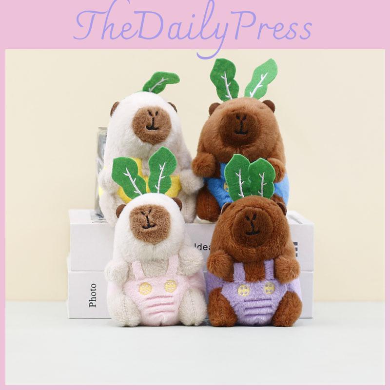 Adorable Capybara Plush Keychain Cute Soft Toy Bag Charm 12cm Stuffed Animal