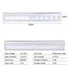 Motion Sensor Night Light Potable 6/10 LED Closet Lights Battery Powered Wireless Cabinet IR Infrared Motion Detector Wall Lamp