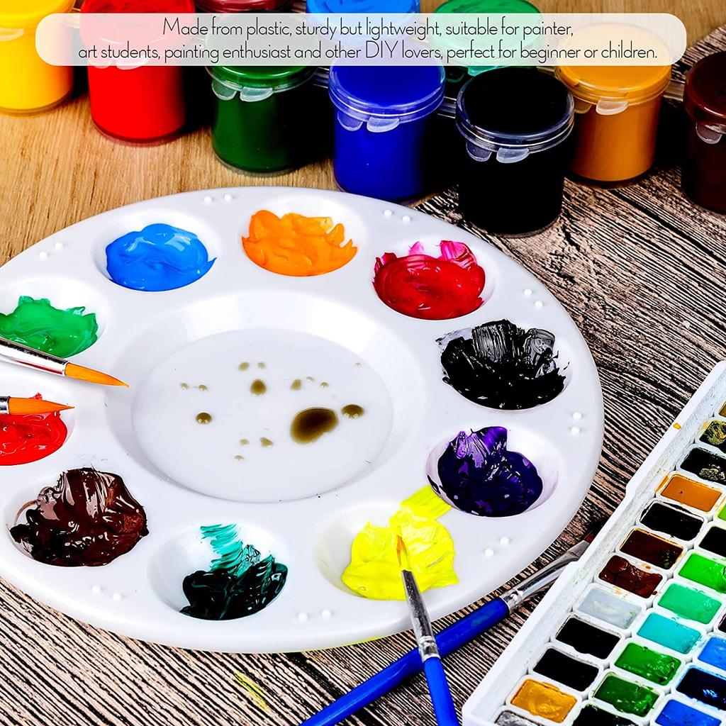 Palette Art Alternatives Paint Plastic Palette Supply White Watercolor Palette Pigment Tray Painting Supplies Easy To Clean Plat