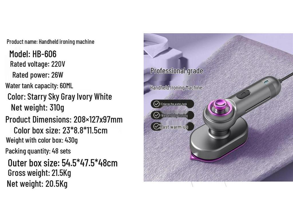 Portable 2-in-1 Steam Electric Iron & Garment Steamer with Smart Temperature Control