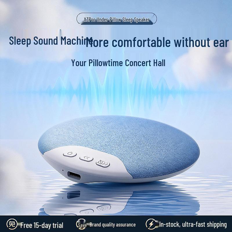 

Portable Bluetooth Sleep Speaker: High-Quality Under-Pillow Sound with White Noise for Better Sleep