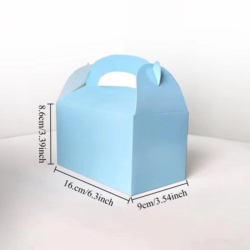 20pcs Christmas Handheld Cake Box Gift Packaging Box Baking Candy Box Party Supplies Holiday Present Storage Box for Small Gifts