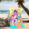 Customizable personalized beach towels My Little Pony themed designs.Suitable for the beach, yoga, sports;ideal as beach accessories