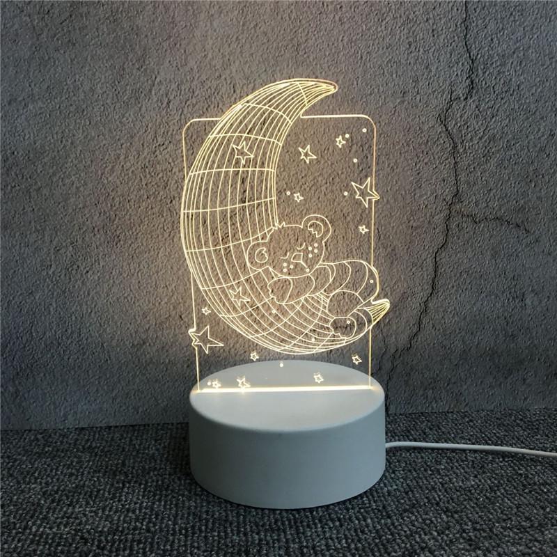 Acrylic 3D Night Light - Custom Table Lamp with Logo, Ideal for Events & Christmas Gifts